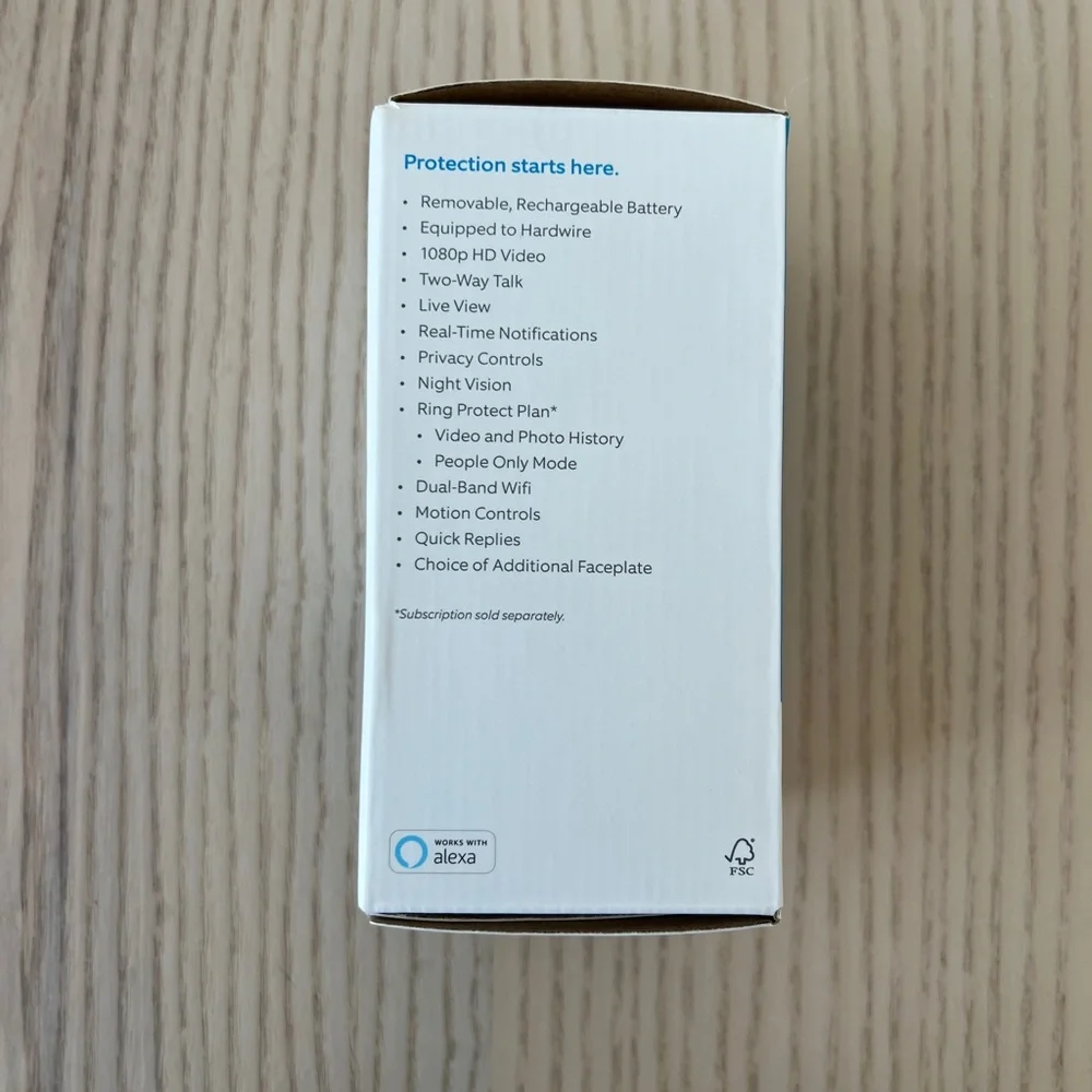 Ring Video Doorbell 3 Battery – Open Box, Unused